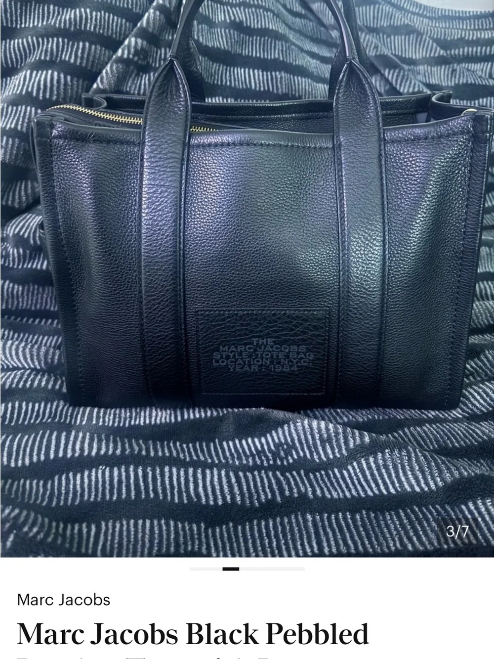 Marc Jacobs structured pebbled